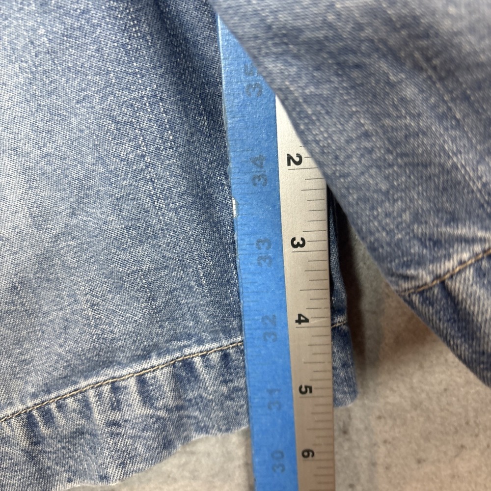 VTG GAP Denim Women's XL Blue Overalls Bib Shortalls Festival Y2K 12/2000 - Picture 9 of 11